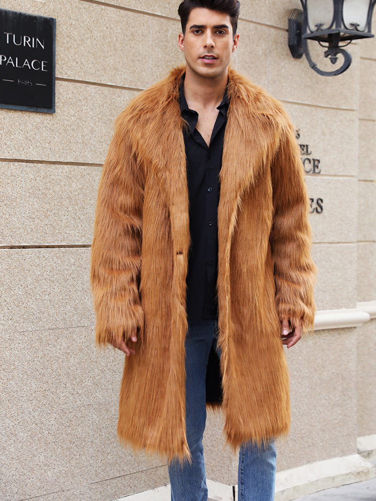 Herren Elegante und gemütliche Felljacke EB