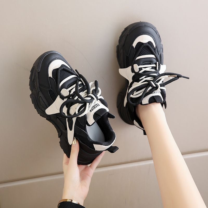 Damen Chunky Sneakers mit atmungsaktiver Mesh-Oberfläche und robustem Profil EB