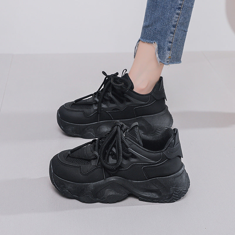 Damen Sportliche Chunky Sneakers mit atmungsaktivem Obermaterial und rutschfester Sohle EB