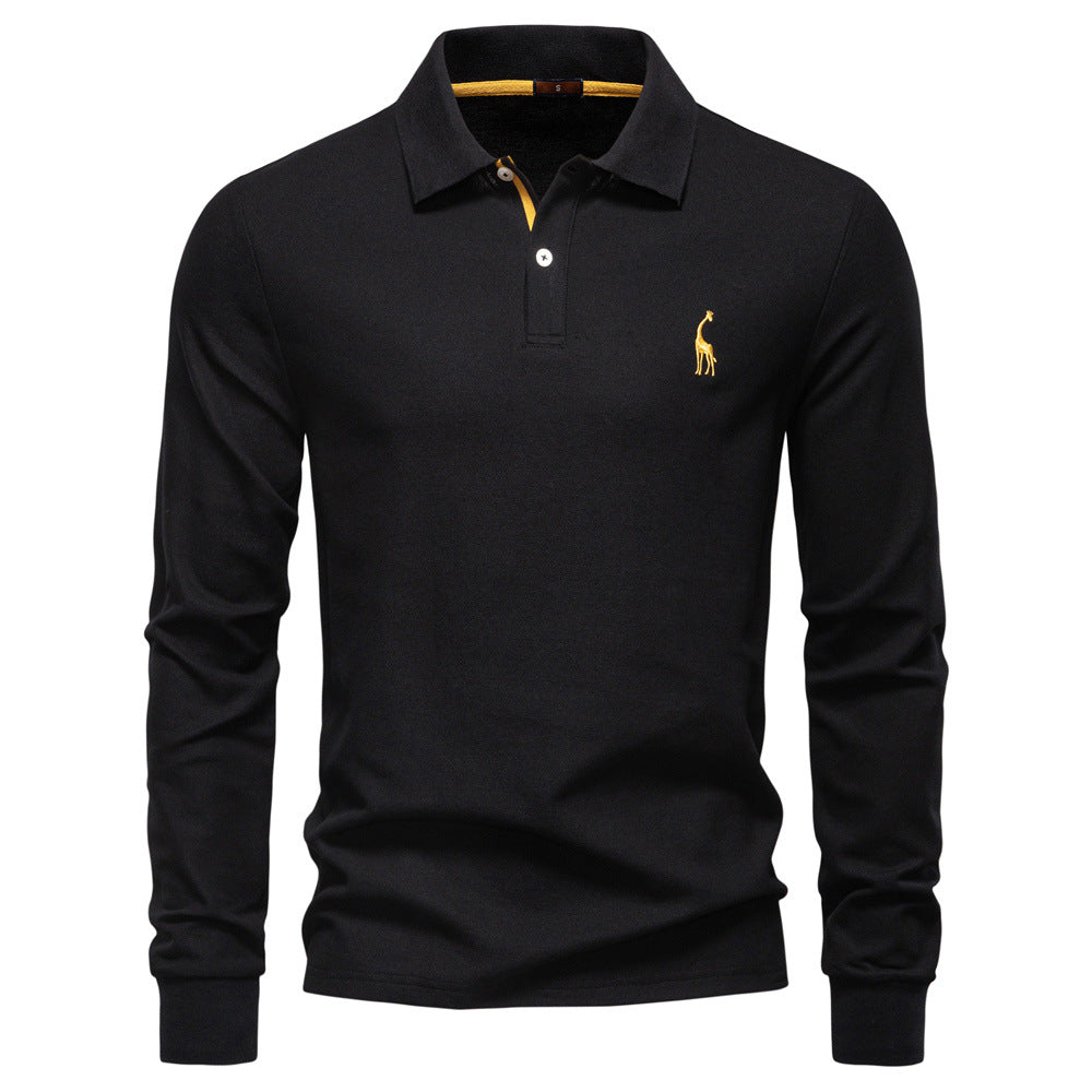 Herren Poloshirt mit klassischer Passform und kontrastierendem Kragen EB