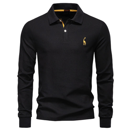 Herren Poloshirt mit klassischer Passform und kontrastierendem Kragen EB