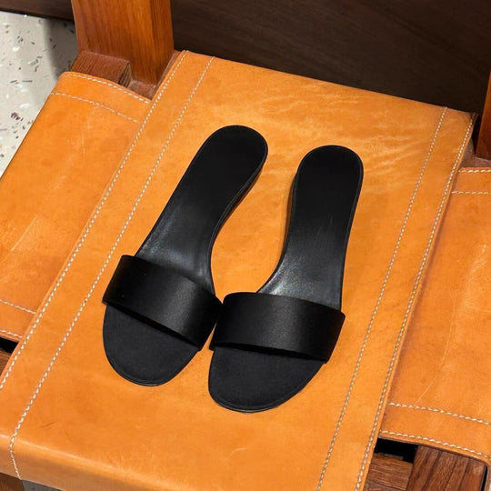 Damen modische Slipper mit breitem Riemen und komfortabler Innensohle EB