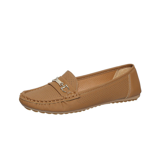 Damen Mokassins mit eleganter Verzierung und atmungsaktivem Obermaterial EB