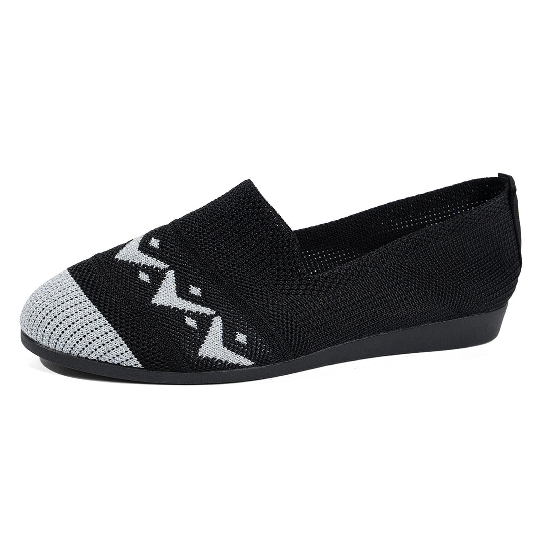 Damen komfortable Slipper mit innovativem Strickdesign EB