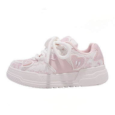 Damen Trendige Chunky Sneakers mit verspieltem Design und flexibler Sohle EB
