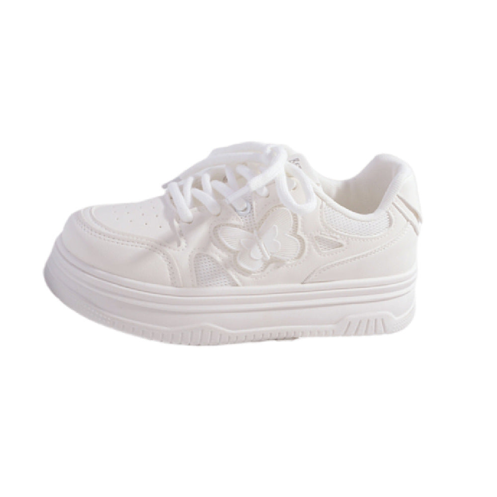 Damen Sportliche Sneaker mit luftdurchlässigem Obermaterial und stabiler Plateausohle EB