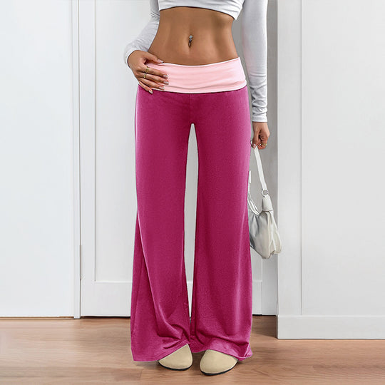 Damen Sportliche Freizeithose mit weitem Bein EB