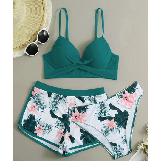 Damen Zweiteiliges Badeoutfit mit raffiniertem Schnitt EB
