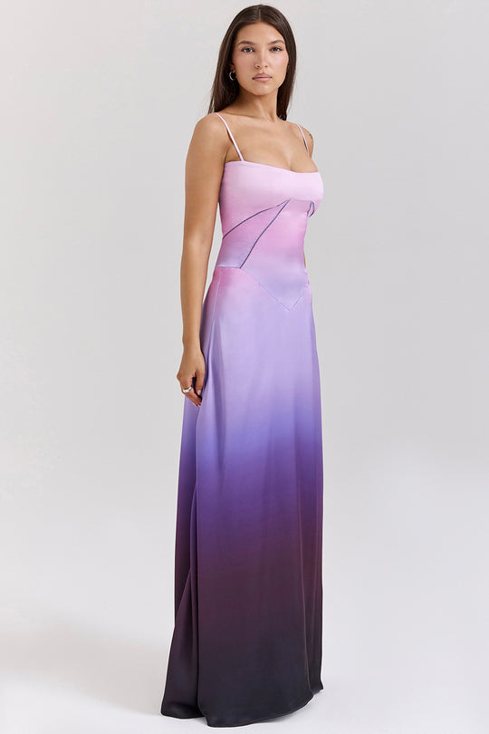 Damen Elegantes Abendkleid mit tailliertem Schnitt und schwingendem Rock EB