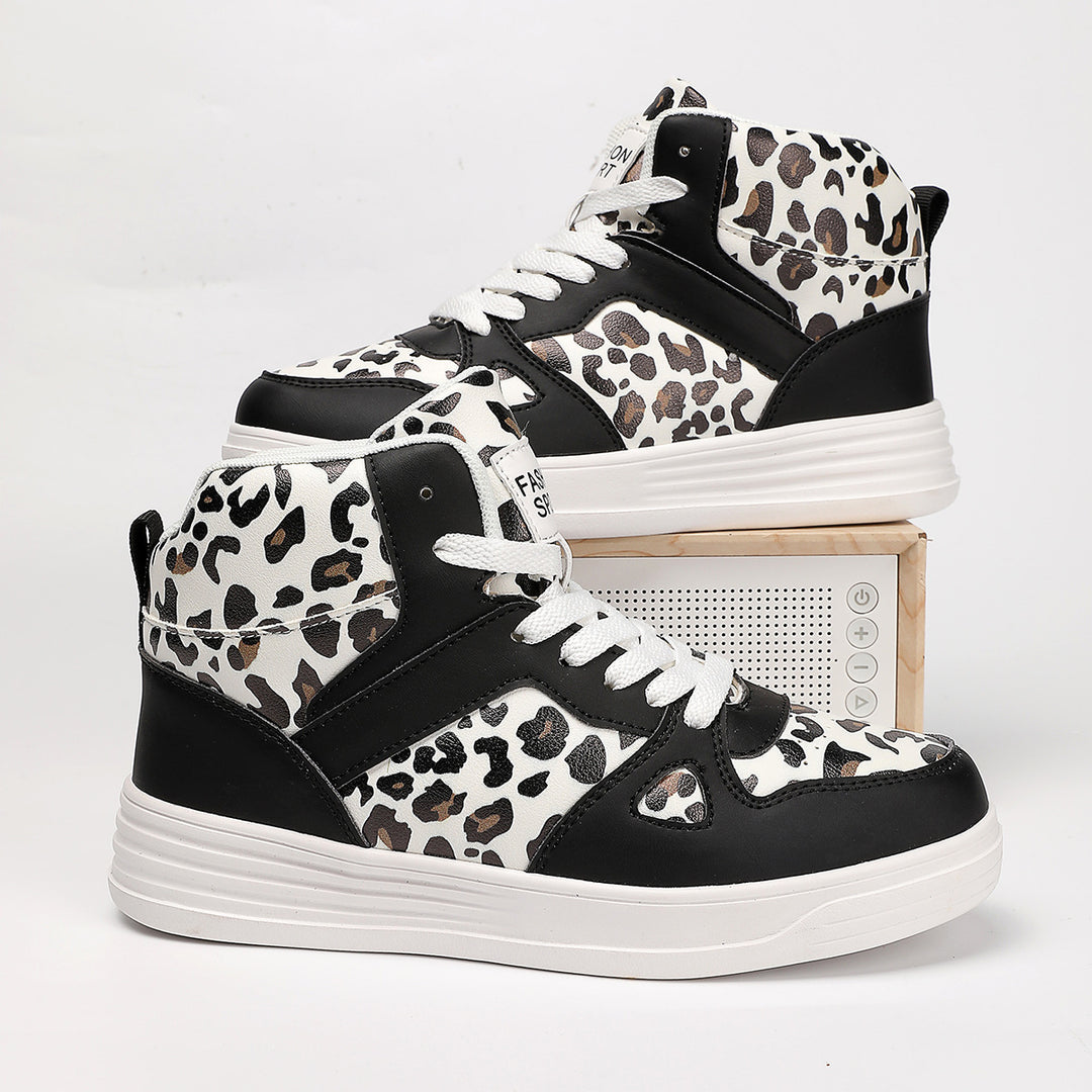 Damen Hochmodische Sneaker im Leoparden-Design EB