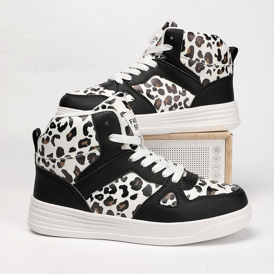 Damen Hochmodische Sneaker im Leoparden-Design EB