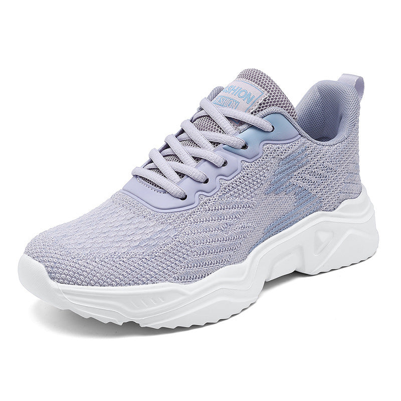 Damen Sportliche Sneaker mit atmungsaktivem Obermaterial und rutschfester Sohle EB