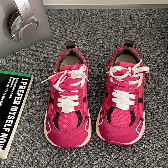 Damen Sportliche Sneakers mit atmungsaktiven Mesh-Einsätzen und rutschfester Sohle EB