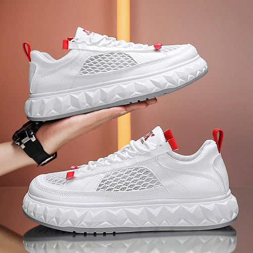 Damen Sportliche Sneakers mit atmungsaktiver Mesh-Oberfläche und dämpfender Sohle EB