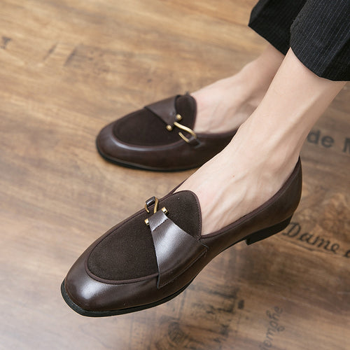 Herren Elegante Mokassins mit modischem Schnallen-Design EB