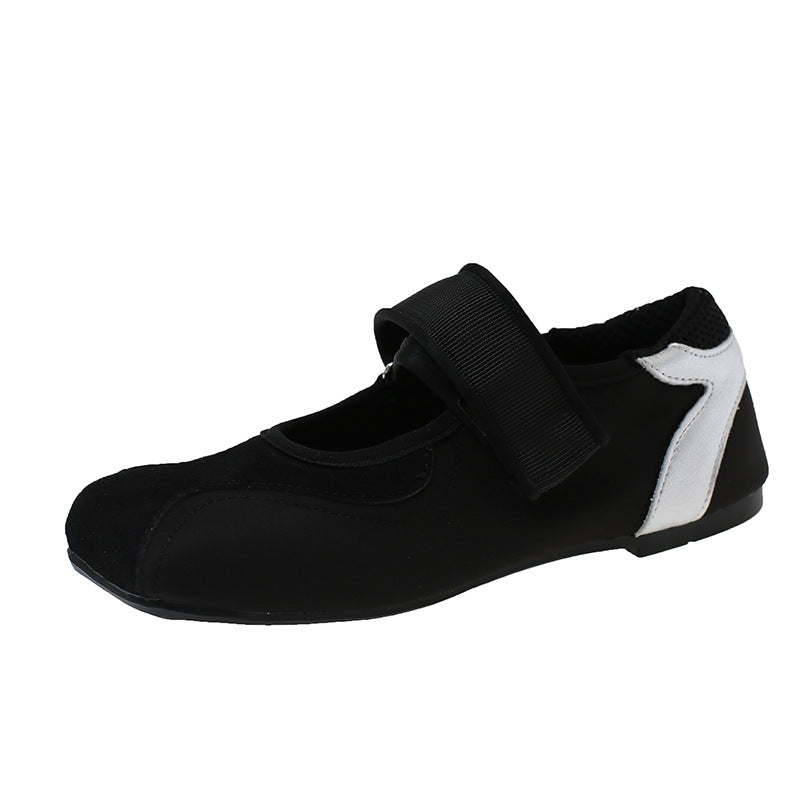 Damen praktische Ballerinas mit verstellbarem Riemen EB