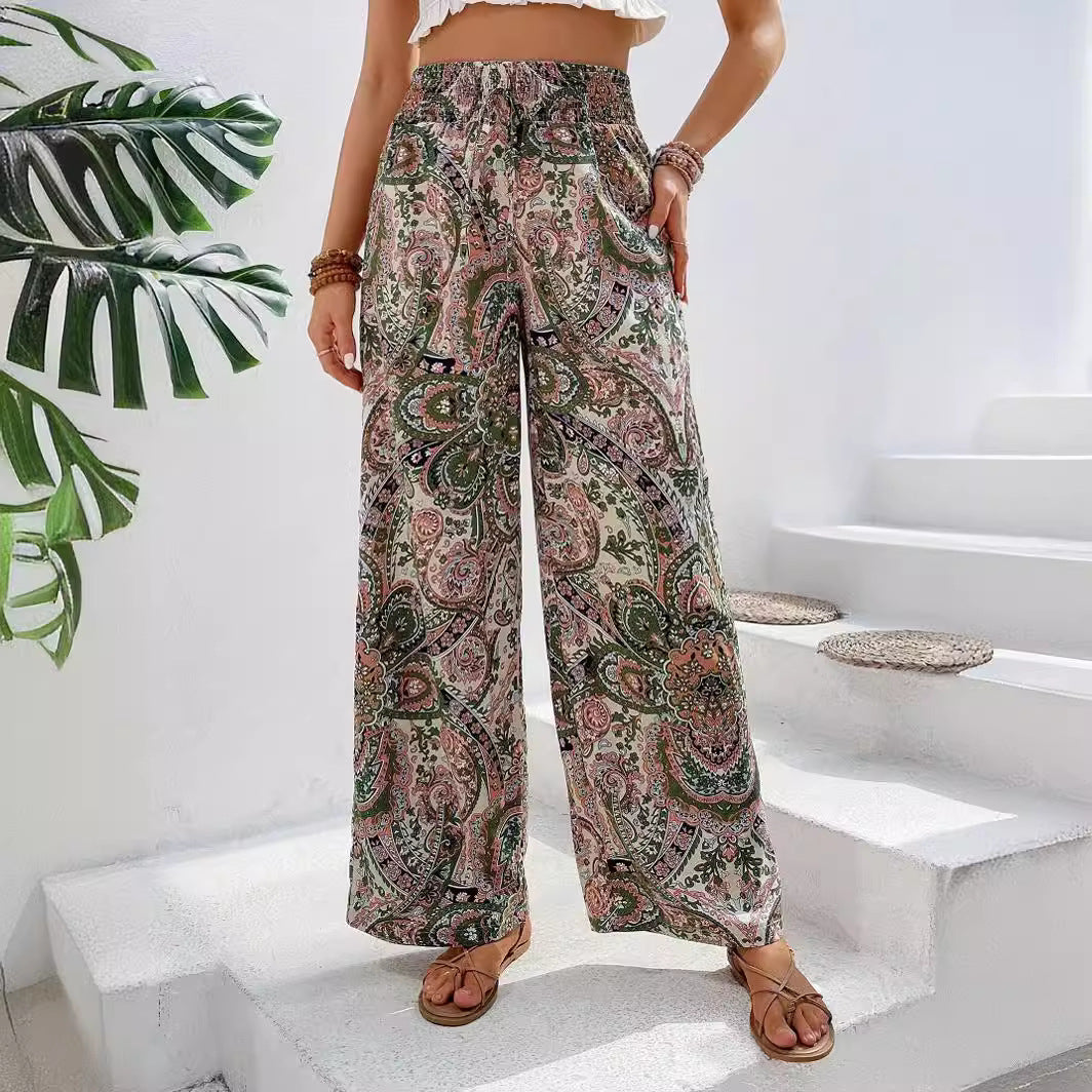 Damen Weite Palazzohose EB