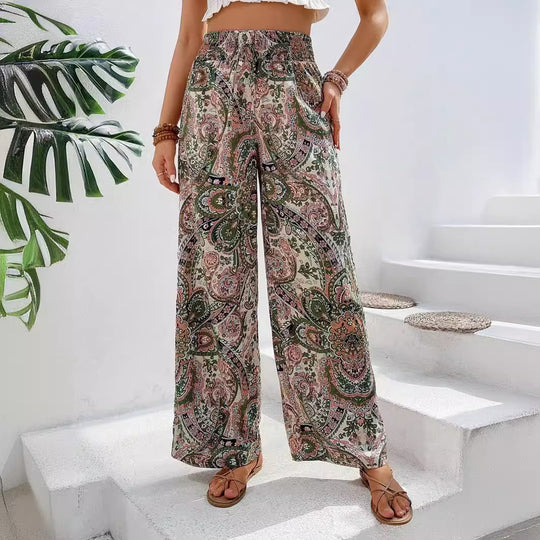 Damen Weite Palazzohose EB