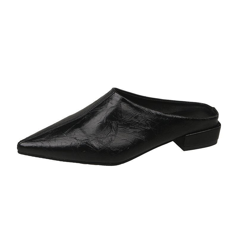 Damen Elegante und modische Mules mit niedrigem Absatz EB