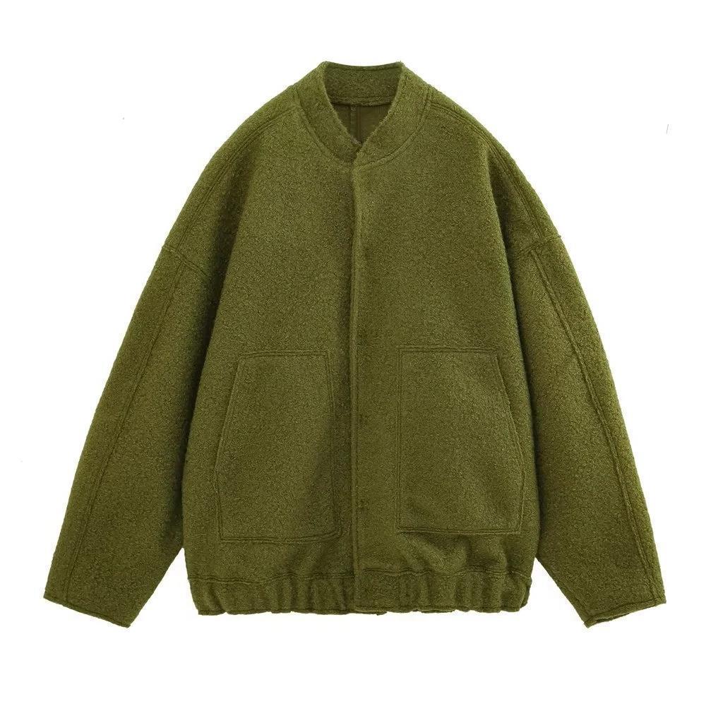 Damen Gemütliche und stylische Fleecejacke mit großen Seitentaschen EB