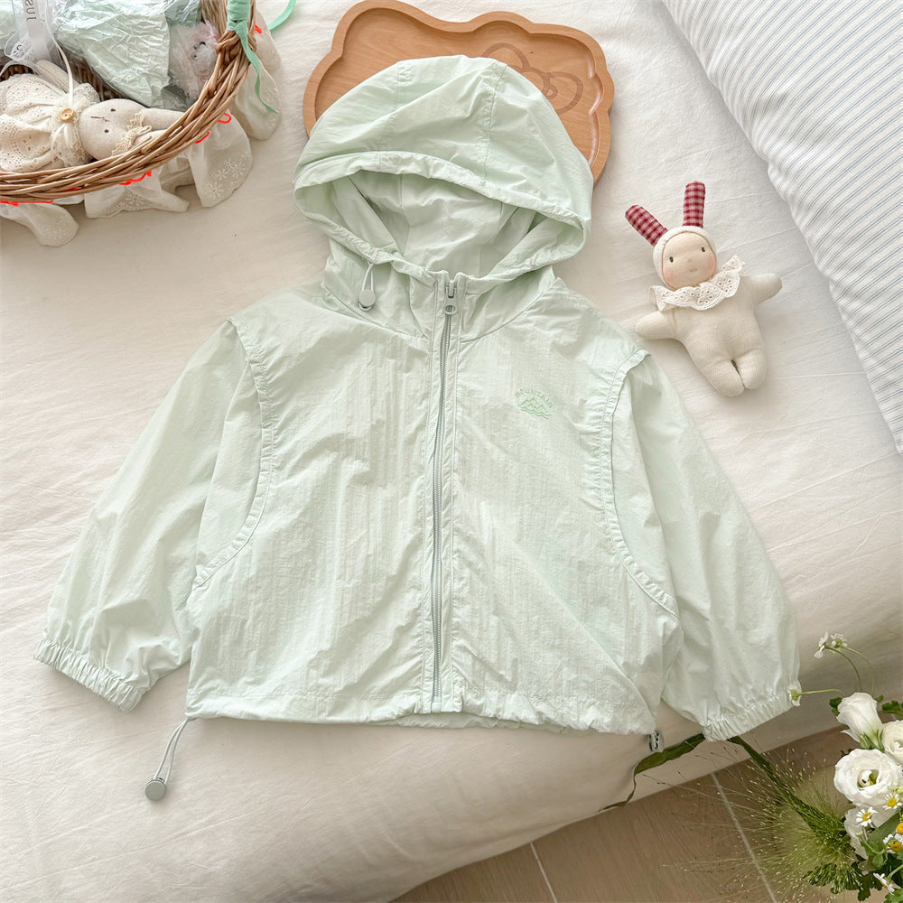 Unisex nan leichte Kapuzenwindjacke mit elastischen Bündchen und verstellbarem Kordelzugsaum EB