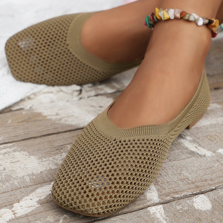 Damen atmungsaktive Flatschuhe mit luftiger Struktur EB