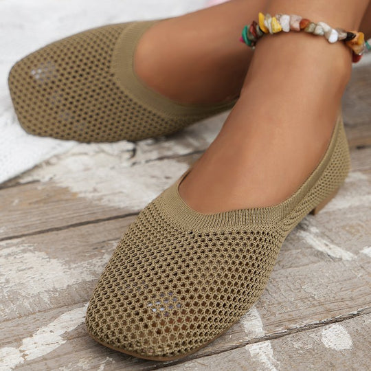 Damen atmungsaktive Flatschuhe mit luftiger Struktur EB