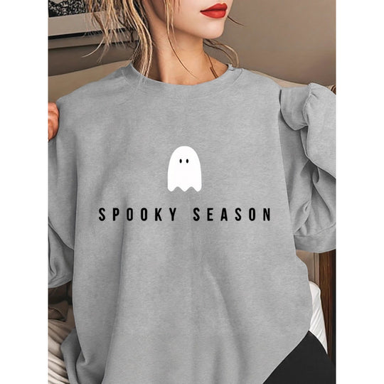 Unisex nan kuscheliges Baumwoll-Sweatshirt mit niedlichem Bären-Print und Rundhalsausschnitt EB
