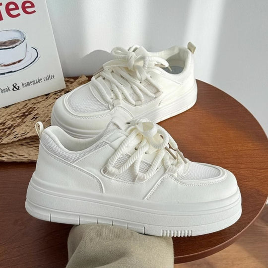 Damen modische Sneakers mit hochgezogenem Schaft und dämpfender Sohle EB