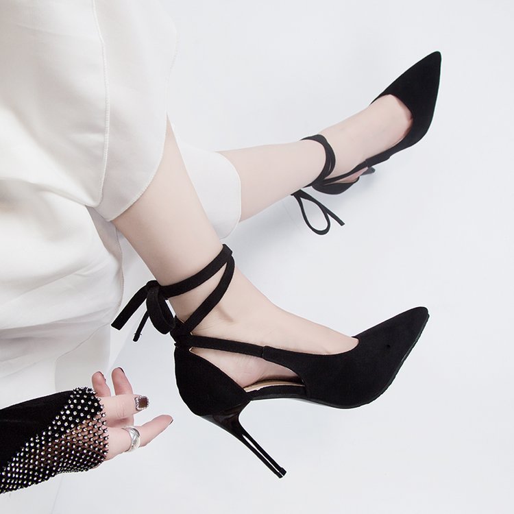 Damen High-Heels mit transparentem Knöchel EB