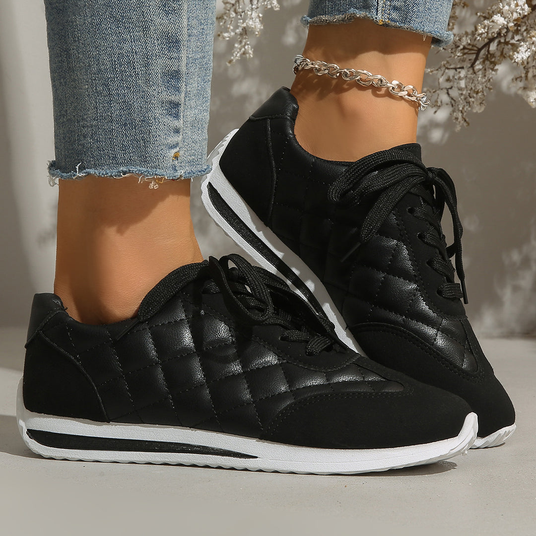 Damen Sportliche Sneakers mit gepolstertem Innenfutter und rutschfester Sohle EB
