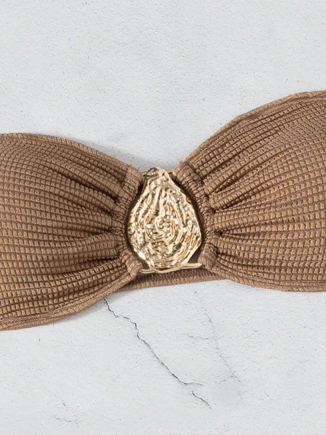 Damen Bandeau-Bikini mit raffiniertem Rock EB