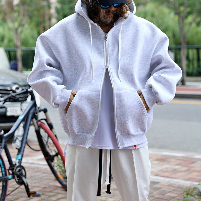 Herren gestepptes Oversized Hoodie mit innovativen Taschen EB