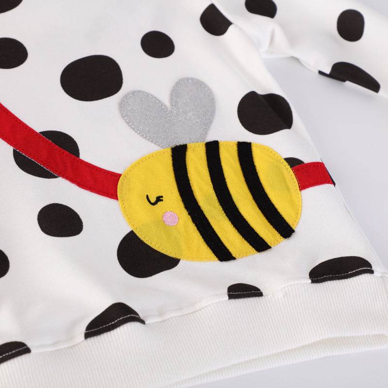 Mädchen Sweatshirt mit fröhlichem Bienenmotiv EB
