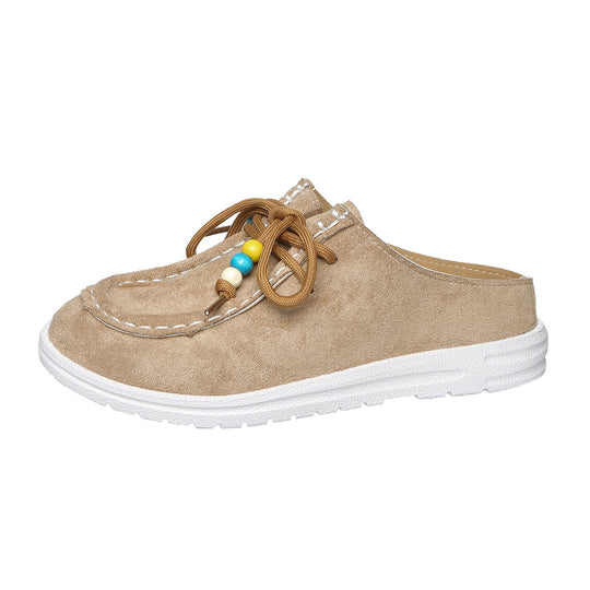 Damen Bequeme Clogs mit modischem Schnitt und dekorativem Riemendesign EB
