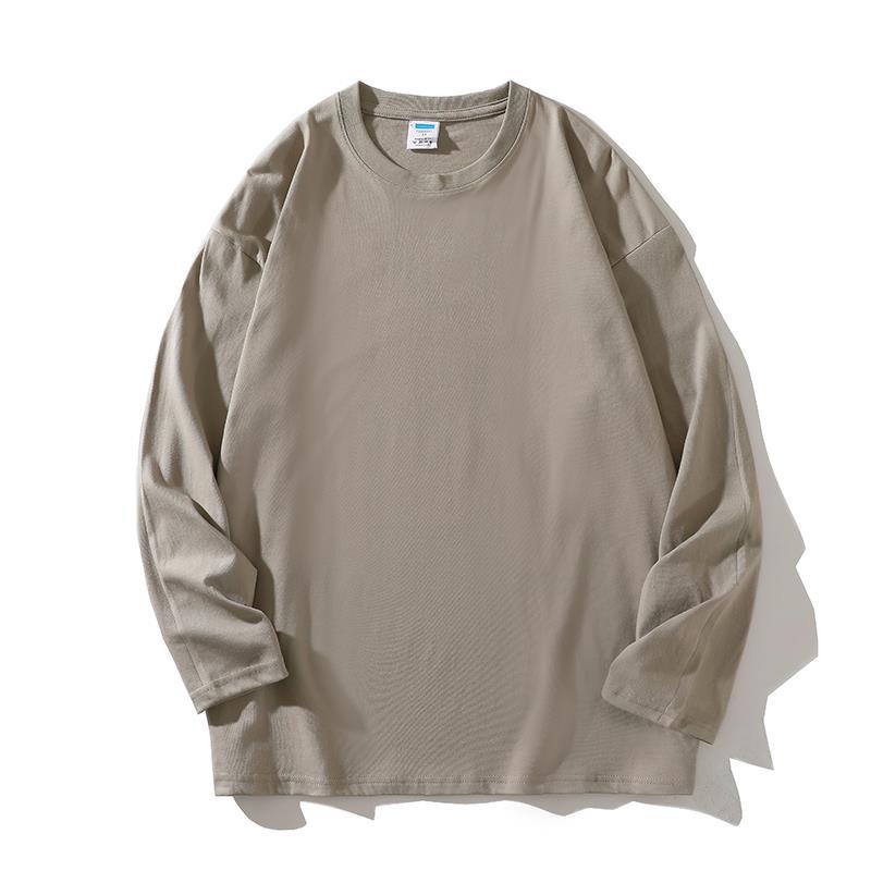 Damen vielseitiges Langarm-T-Shirt aus hochwertiger Baumwolle EB