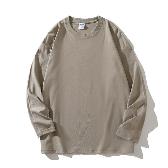 Damen vielseitiges Langarm-T-Shirt aus hochwertiger Baumwolle EB