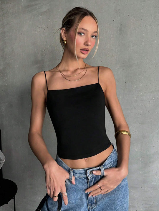Damen ärmelloses Crop-Top EB