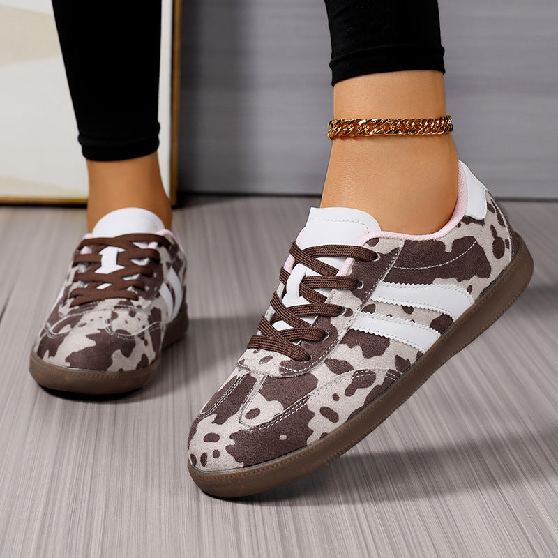 Damen Sportliche Sneakers im trendigen Mustermix EB