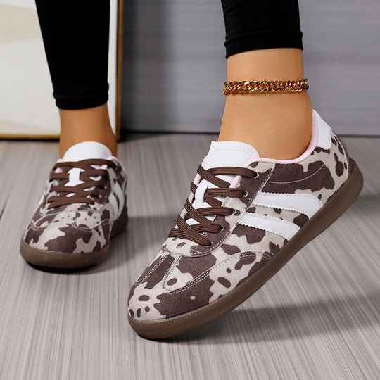 Damen Sportliche Sneakers im trendigen Mustermix EB