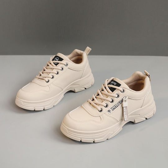 Damen Sportliche Sneakers mit dickem Sohlenprofil und atmungsaktivem Obermaterial EB