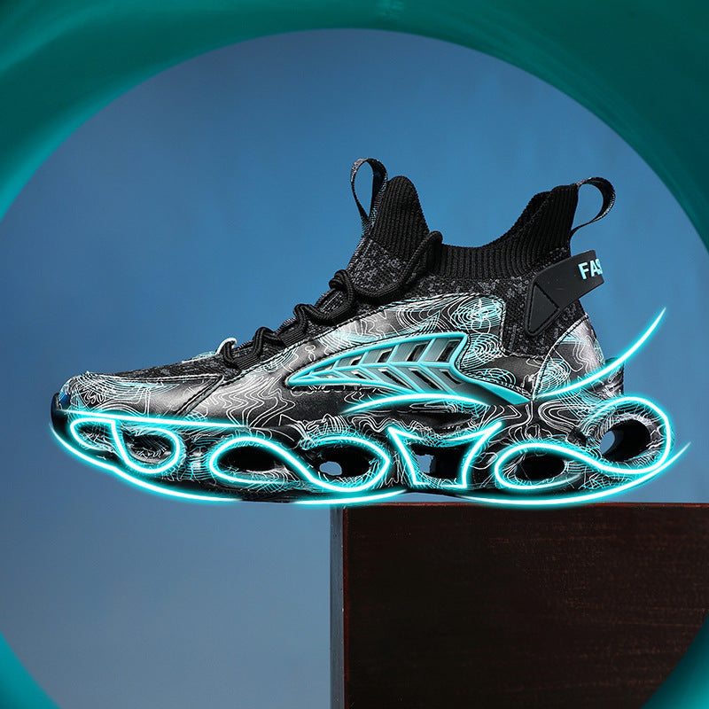 Damen Sportliche Laufsneaker mit innovativer Dämpfungstechnologie und elastischem Obermaterial EB