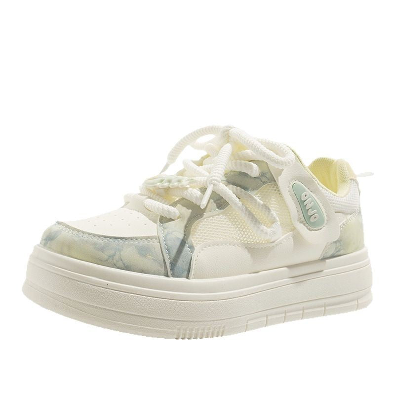 Damen Komfortable Freizeitsneaker mit atmungsaktiver Oberflächenstruktur und stützender Sohle EB