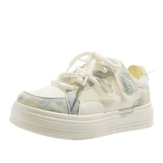 Damen Komfortable Freizeitsneaker mit atmungsaktiver Oberflächenstruktur und stützender Sohle EB