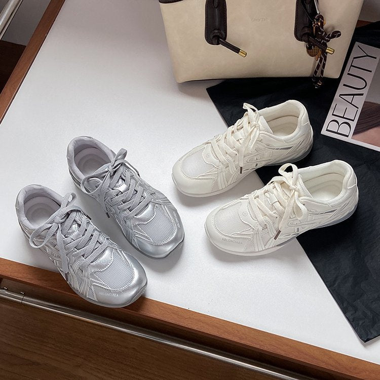 Damen Sportliche Sneakers mit atmungsaktiver Mesh-Oberfläche und ergonomischer Sohle EB