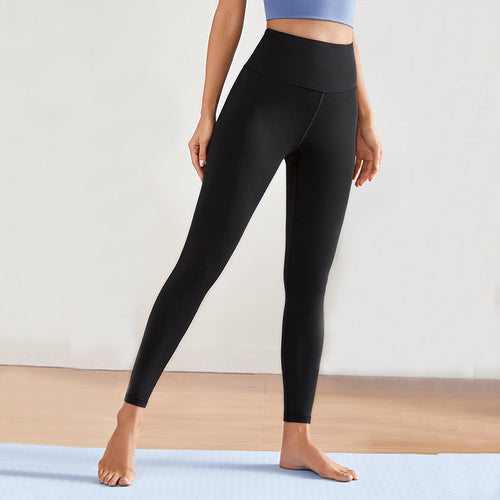 Damen Hochwertige Fitness-Leggings mit hohem Bund und blickdichtem Material EB