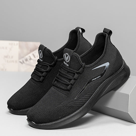 Damen Lauf-Sneaker mit atmungsaktiver Strick-Oberfläche und rutschfester Sohle EB
