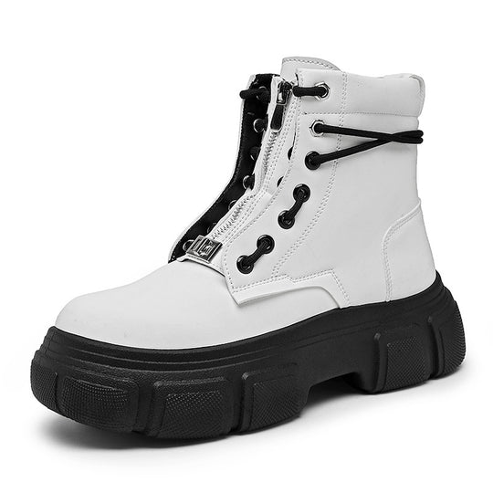 Damen robuste Combat Boots mit rutschfester Sohle und innovativem Schnürsystem EB