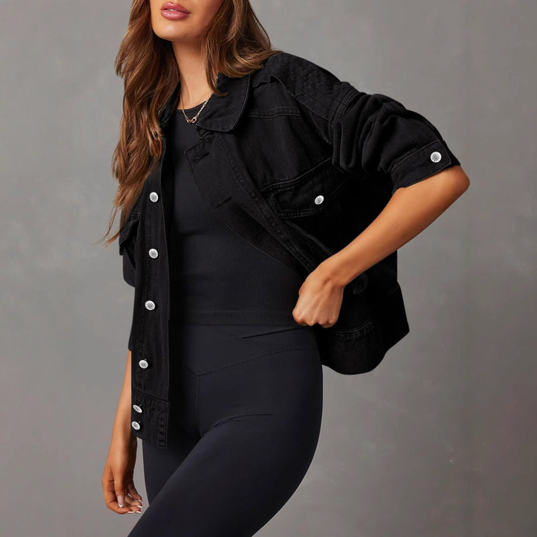 Damen Utility-Jacke mit praktischen Taschen und modernem Schnitt EB