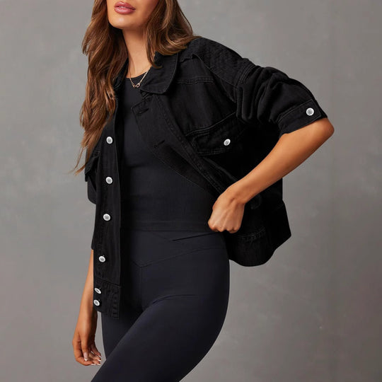 Damen Utility-Jacke mit praktischen Taschen und modernem Schnitt EB